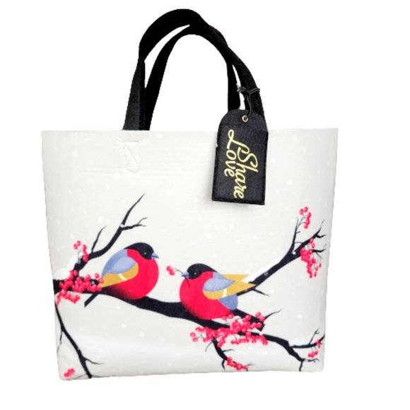 Share Love Handbags - Barnes & Noble Share Love Large Felt Love Birds Tote
